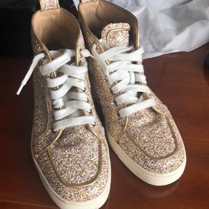 Authentic Christian Louboutin Glitter Sneaker